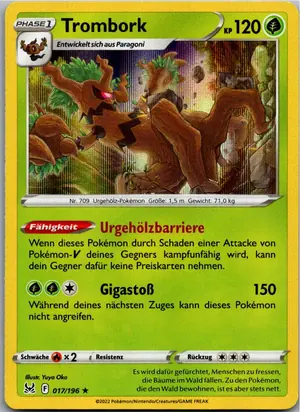 Pokémon-Karte Trombork 017/196 Verlorener Ursprung