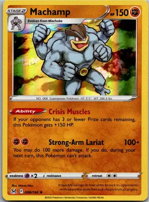 Pokémon-Karte Machamp Machomei 088/196 Verlorener Ursprung