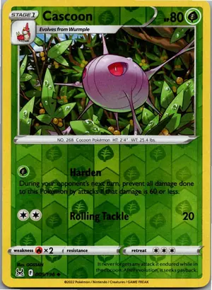 Pokémon-Karte Cascoon Panekon 009/196 Verlorener Ursprung