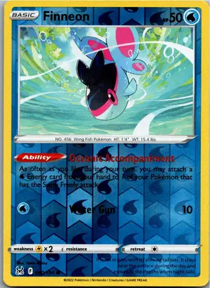 Pokémon-Karte Finneon 040/196 Verlorener Ursprung
