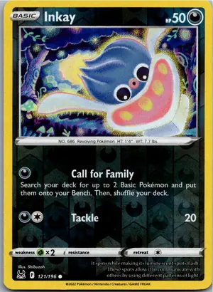 Pokémon-Karte Inkay Iscalar 121/196 Verlorener Ursprung