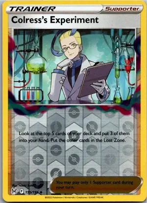 Pokémon-Karte Colress's Experiment 155/196 Verlorener Ursprung