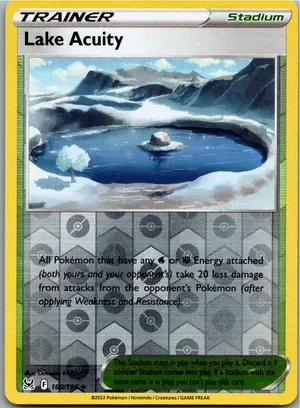 Pokémon-Karte Lake Acuity See der Stärke 160/196 Verlorener Ursprung
