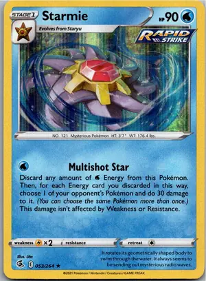 Starmie Exemplar 2,25 €