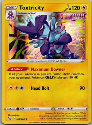 Pokémon-Karte Toxtricity Riffex 108/264 Fusionsangriff