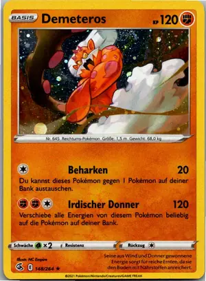 Pokémon-Karte Demeteros 148/264 Fusionsangriff