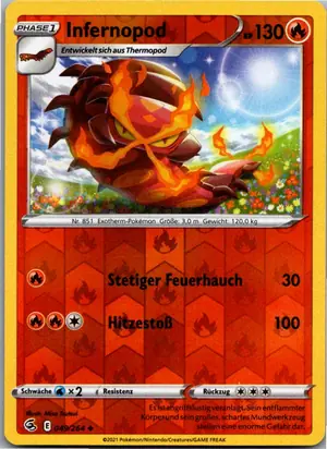 Pokémon-Karte Infernopod 049/264 Fusionsangriff