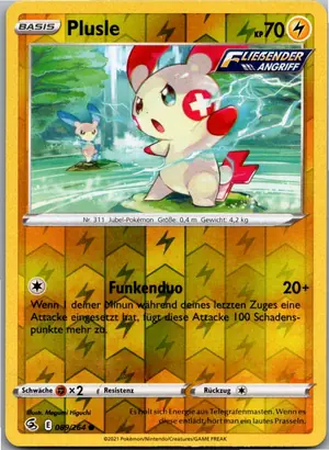 Pokémon-Karte Plusle 089/264 Fusionsangriff