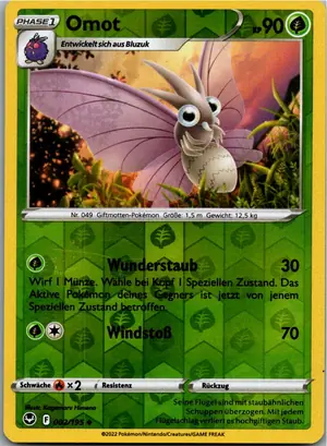 Pokémon-Karte Omot 002/195 Silberne Sturmwinde