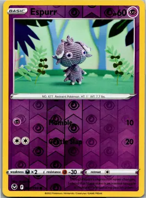 Pokémon-Karte Espurr Psiau 081/195 Silberne Sturmwinde