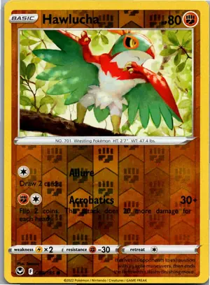 Pokémon-Karte Hawlucha Resladero 098/195 Silberne Sturmwinde