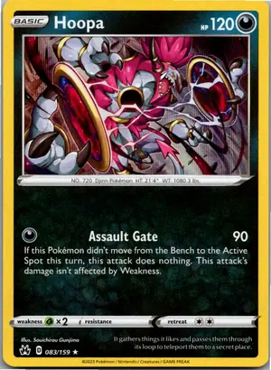 Pokémon-Karte Hoopa 083/159 Zenit der Könige