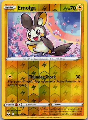 Pokémon-Karte Emolga 047/159 Zenit der Könige