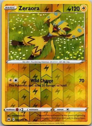 Pokémon-Karte Zeraora 052/159 Zenit der Könige