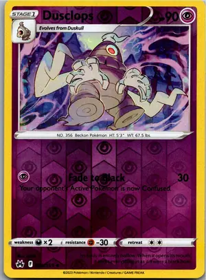 Pokémon-Karte Dusclops Zwirrklop 063/159 Zenit der Könige