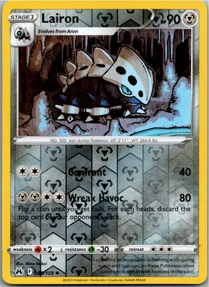 Pokémon-Karte Lairon Stollrak 088/159 Zenit der Könige
