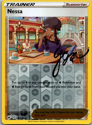 Pokémon-Karte Nessa Kate 136/159 Zenit der Könige