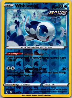 Pokémon-Karte Wishiwashi Lusardin 046/203 Drachenwandel