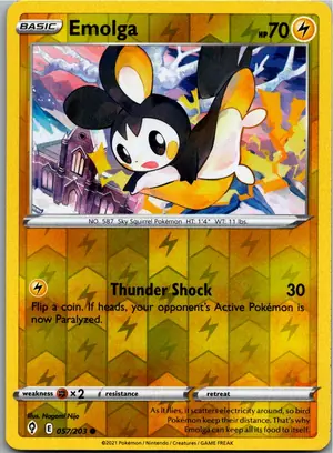 Pokémon-Karte Emolga 057/203 Drachenwandel