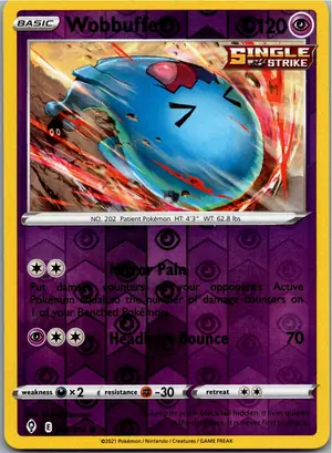 Pokémon-Karte Wobbuffet Woingenau 066/203 Drachenwandel