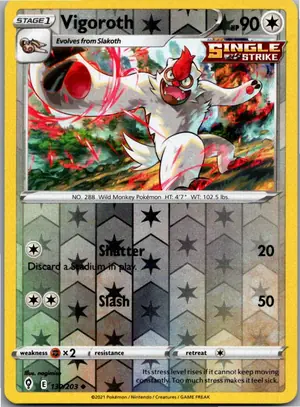 Pokémon-Karte Vigoroth Muntier 130/203 Drachenwandel