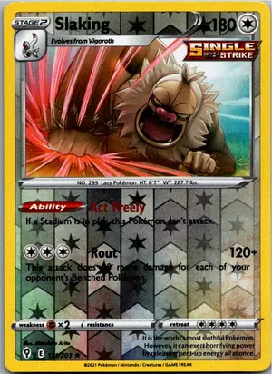 Pokémon-Karte Slaking Letarking 131/203 Drachenwandel