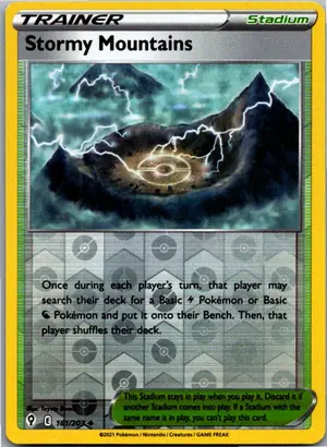 Pokémon-Karte Stormy Mountains 161/203 Drachenwandel
