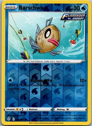 Pokémon-Karte Barschwa 037/203 Drachenwandel