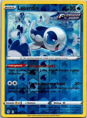 Pokémon-Karte Lusardin 046/203 Drachenwandel