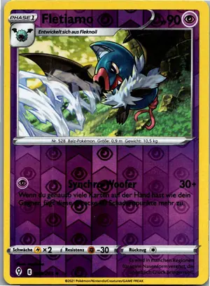 Pokémon-Karte Fletiamo 069/203 Drachenwandel