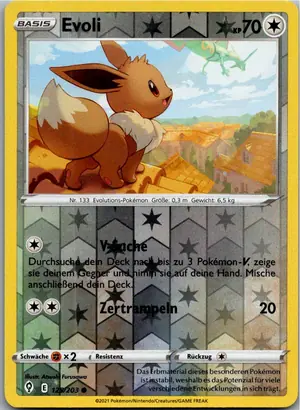 Pokémon-Karte Evoli 125/203 Drachenwandel