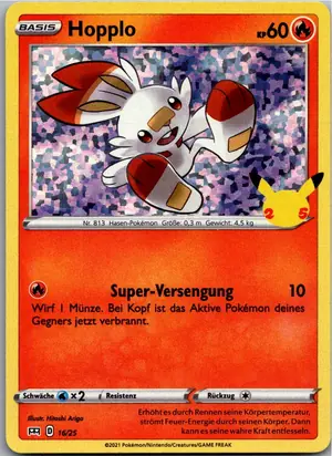 Pokémon-Karte Hopplo 16/25 McDonald's Collection 2021