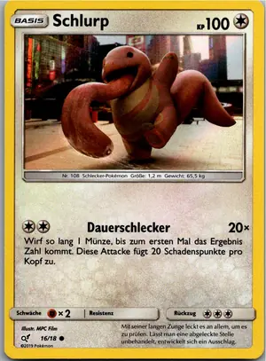 Pokémon-Karte Schlurp 16/18 Meisterdetektiv Pikachu