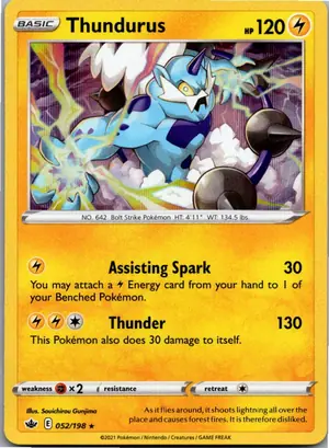 Pokémon-Karte Thundurus Voltolos 052/198 Schaurige Herrschaft
