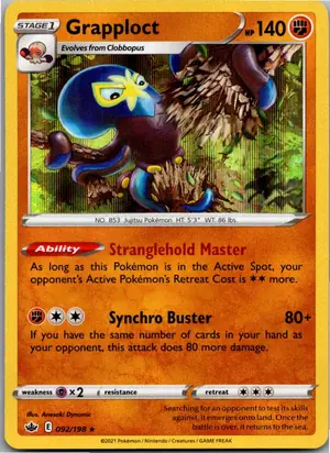 Pokémon-Karte Grapploct Kaocto 092/198 Schaurige Herrschaft
