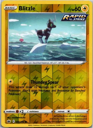 Pokémon-Karte Blitzle Elezeba 050/198 Schaurige Herrschaft