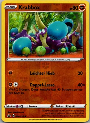 Pokémon-Karte Krabbox 084/198 Schaurige Herrschaft