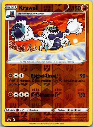 Pokémon-Karte Krawell 085/198 Schaurige Herrschaft