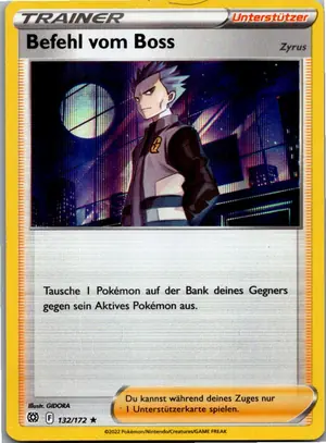 Pokémon-Karte Befehl vom Boss 132/172 Strahlende Sterne