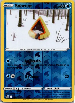Pokémon-Karte Snorunt Schneppke 034/172 Strahlende Sterne