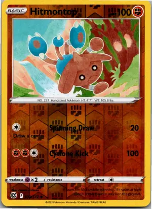 Pokémon-Karte Hitmontop Kapoera 072/172 Strahlende Sterne