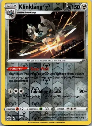 Pokémon-Karte Klinklang Klikdiklak 104/172 Strahlende Sterne