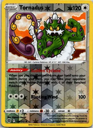 Pokémon-Karte Tornadus Boreos 126/172 Strahlende Sterne