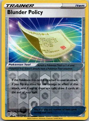 Pokémon-Karte Blunder Policy 131/172 Strahlende Sterne