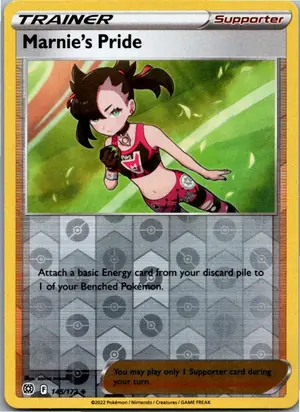 Pokémon-Karte Marnie's Pride Marys Stolz 145/172 Strahlende Sterne
