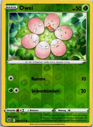 Pokémon-Karte Owei 001/172 Strahlende Sterne