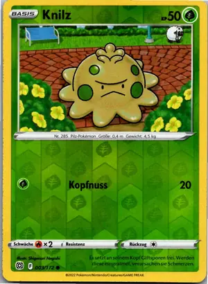 Pokémon-Karte Knilz 003/172 Strahlende Sterne