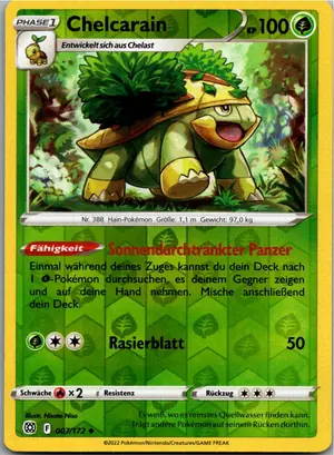 Pokémon-Karte Chelcarain 007/172 Strahlende Sterne