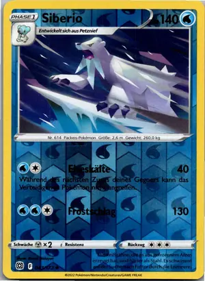 Pokémon-Karte Siberio 043/172 Strahlende Sterne