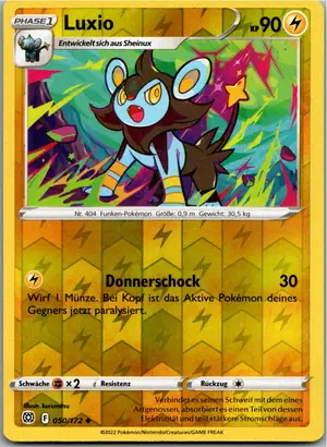 Pokémon-Karte Luxio 050/172 Strahlende Sterne